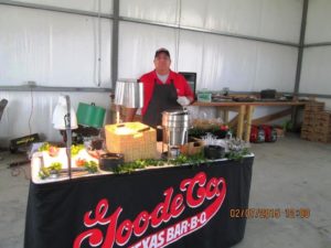 Catering in the Barndo Clubhouse